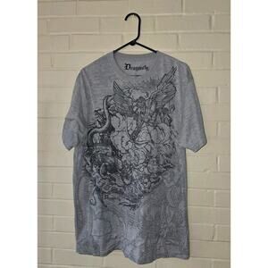 Dragonfly Shirt Mens Size XL Angel Cupid Fantasy Graphic Tee